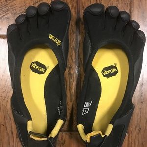 Black Vibram shoes